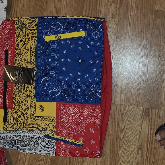 New Bleecker and Mercer Bandanna Patchwork lined windbreaker size S - Picture 5 of 7